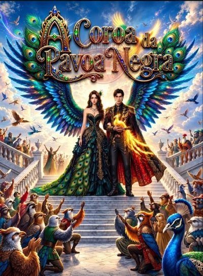 Capa da minisserie A Coroa da Pavoa Negra