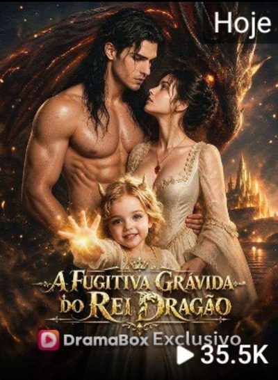 Capa da minisserie A Fugitiva Grávida do Rei Dragão