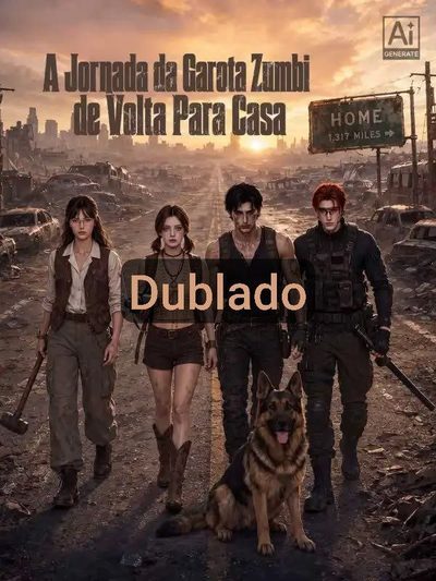 Capa da minisserie A Jornada da Garota Zumbi de Volta Pra Casa -