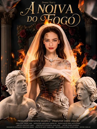 Capa da minisserie A Noiva do Fogo