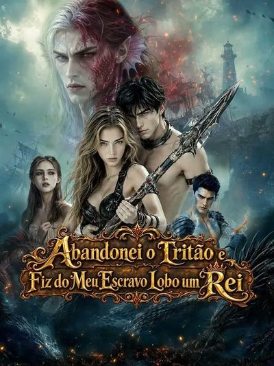 Capa da minisserie Abandonei o Tritão e Fiz do Meu Escravo Lobo Um Rei