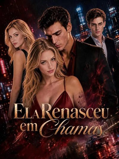 Capa da minisserie Ela Renasceu em Chamas