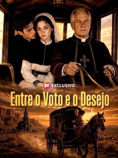Capa da minisserie Entre o Voto e o Desejo