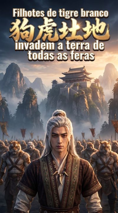 Capa da minisserie Filhotes de Tigre Branco Invadem a Terra de Todas as Feras
