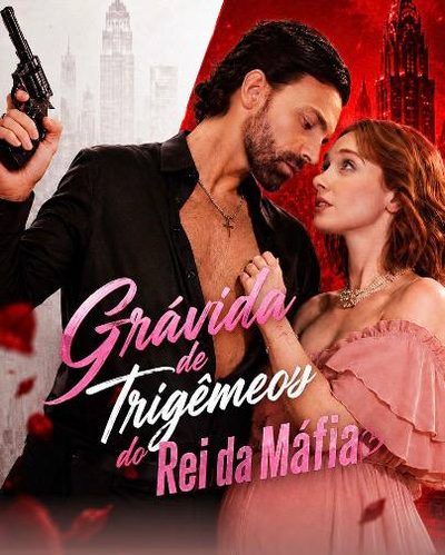Capa da minisserie Grávida de Trigêmeos do Rei da Máfia