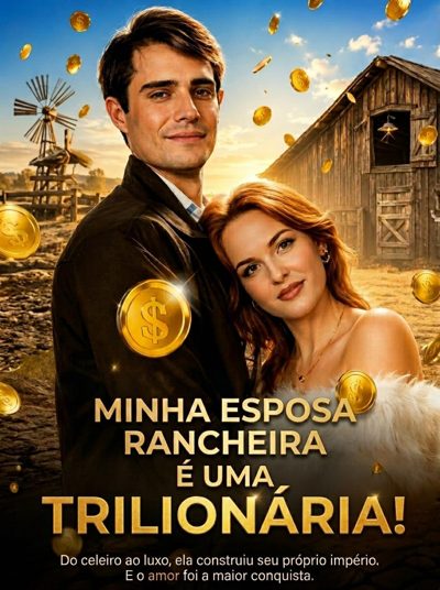 Capa da minisserie Minha Esposa Rancheira É uma Trilionária!