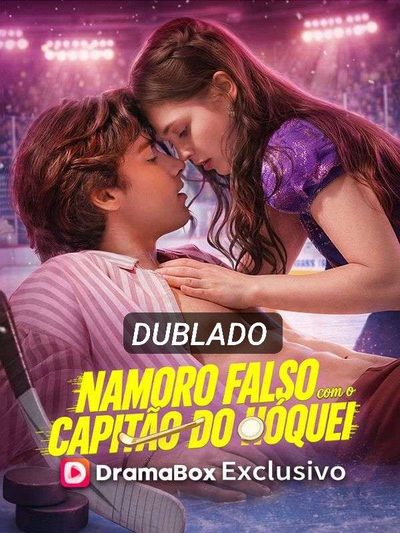 Capa da minisserie Namoro Falso com o Capitão do Hóquei dublado