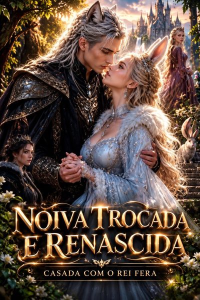 Capa da minisserie Noiva Trocada e Renascida Casada com o Rei Fera