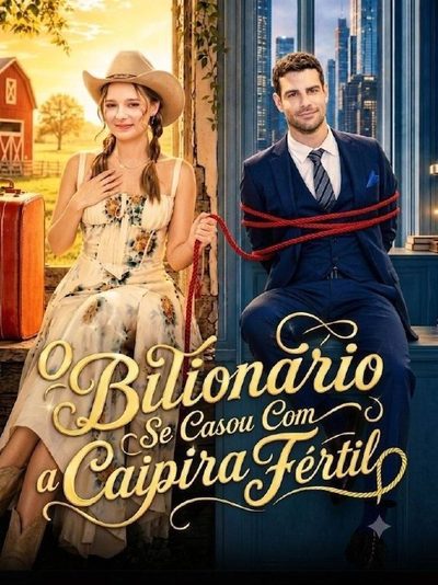 Capa da minisserie O Bilionário Se Casou com a Caipira Fértil
