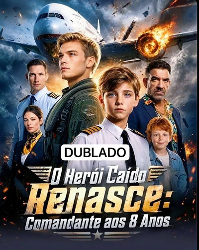 Capa da minisserie O Herói Caído Renasce: Comandante aos 8 Anos dublado