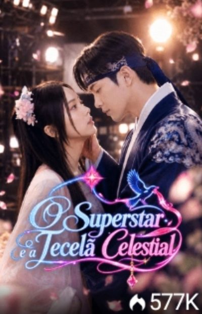 Capa da minisserie O Superstar e a Tecelã Celestial