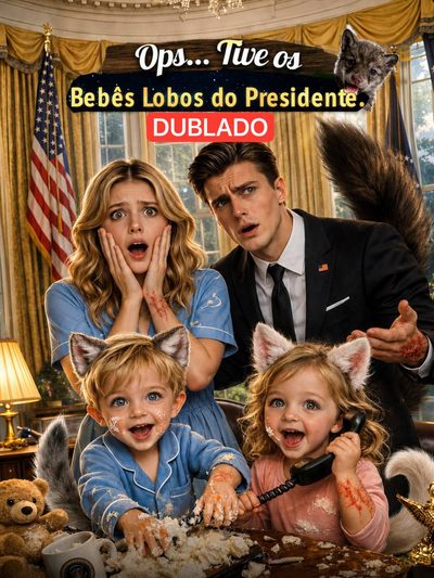 Capa da minisserie Ops... Tive os Bebês Lobos do Presidente