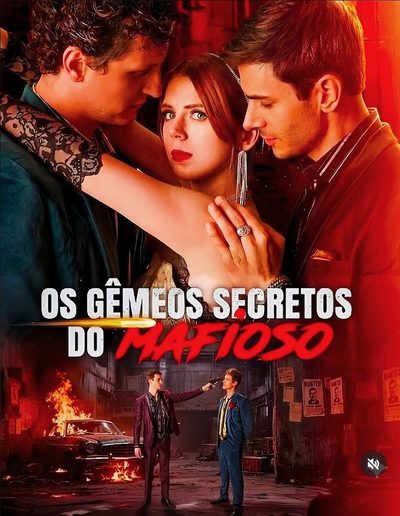 Capa da minisserie Os Gêmeos Secretos do Mafioso Tentando os Gêmeos da Máfia