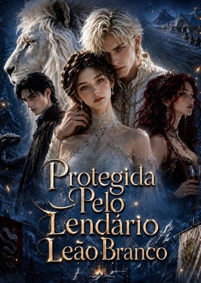 Capa da minisserie Protegida Pelo Lendário Leão Branco