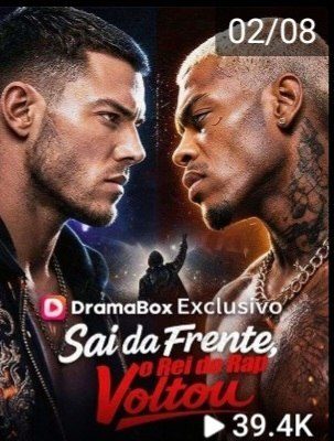 Capa da minisserie Sai da Frente, o Rei do Rap Voltou