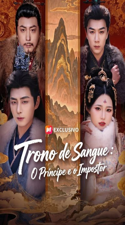 Capa da minisserie Trono de Sangue o Príncipe e o Impostor