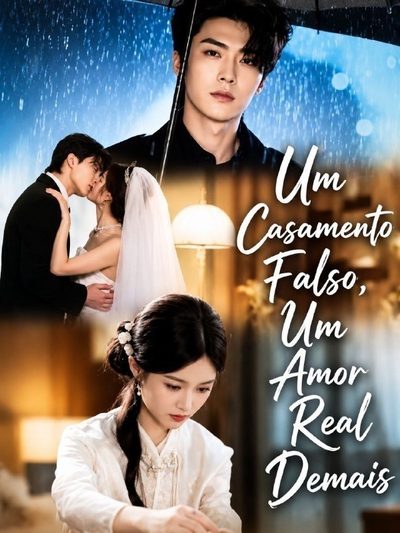 Capa da minisserie Um Casamento Falso, Um Amor Real Demais