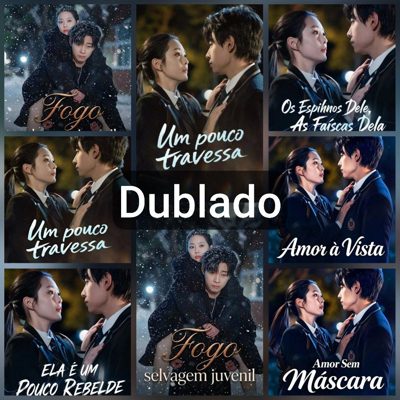 Capa da minisserie Um Pouco Travessa Ela É Um Pouco Rebelde os Espinhos Dele, as Faíscas Dela Amor à Vista Amor sem Máscara Love Unmasked